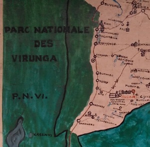 L'area in cui opereremo nei pressi del Parco Nazionale del Virunga. 